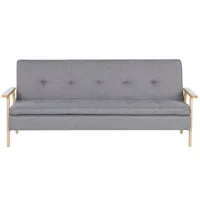 canapé-lit en tissu gris clair tjorn 297181