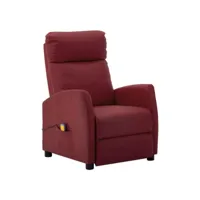 électrique fauteuil relaxation fauteuil de massage rouge bordeaux similicuir 65x97x104,5 cm best00005341527-vd-confoma-fauteuil-m05-3016