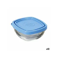 boîte à lunch hermétique duralex freshbox bleu 150 ml 9 x 9 x 4 cm (12 unités)