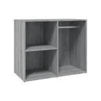 armoire de dressing sonoma gris 80x40x65 cm bois d'ingénierie