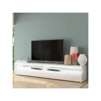 meuble tv de salon design 4 placards 2 placards blanc burrata ahd amazing home design