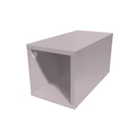 cube de rangement bois 25x50 cm 25x50 violet pastel cube25-vip
