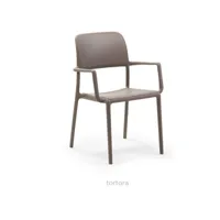 fauteuil en polypropylène riva - tortora 10 mp-2109_2156610lc