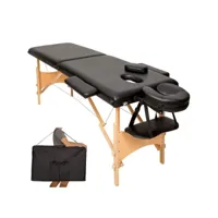 table de massage 2 zones avec sac de transport noir helloshop26 08_0000464