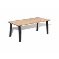 table de salon salle à manger design 170 x 90 cm bois d'acacia massif helloshop26 0902162