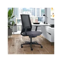 chaise de bureau design ergonomique grise tissu respirant blow g franchi bürosessel