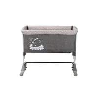berceau bébé,berceau pliable,lit bébé, cododo avec un sac et matelas sleep and care gris lorelli 10080431901