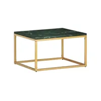table basse table de salon  bout de canapé vert 60x60x35 cm pierre véritable et texture marbre meuble pro frco22599