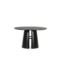 cep - table à manger ronde en bois ø137cm - couleur - noir