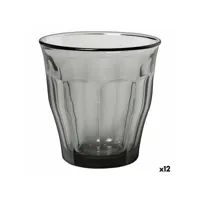 set de verres duralex picardie gris 12 unités 310 ml (4 pièces)