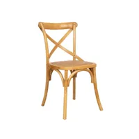 chaise en bois moderne chaise salle à manger et cuisine thonet en frêne massif et siège en rotin chaise vintage finition en chêne 48x52x88 cm l7807