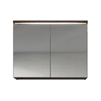 meuble a miroir paso 80 x 60 cm chene marron - miroir armoire miroir salle de bains verre armoire de rangement
