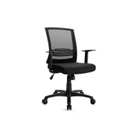 chaise de bureau ergonomique pivotante en maille avec soutien lombaire inclinable accoudoirs réglable pour maison bureau