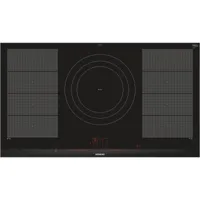 siemens - table de cuisson à induction 90cm 5 feux 11100w flexinduction noir  ex975lvv1e - iq700 ubd-ex975lvv1e