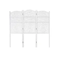 paris prix - tête de lit en bois romantique 140cm blanc