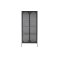 adelaide - vitrine en verre et métal h180cm - couleur - noir