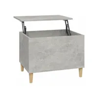 table de salon gris béton 60x44,5x45 cm bois d'ingénierie