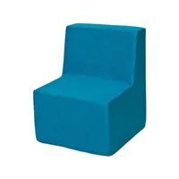 chaise fauteuil pouf pour chambre d'enfant bleu 242004
