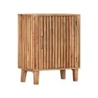 buffet bahut armoire console meuble de rangement 73 cm bois d'acacia massif helloshop26 4402062