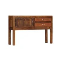 buffet bahut armoire console meuble de rangement 118 cm bois de manguier massif helloshop26 4402275