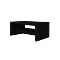 table basse 110x60 collection rio. meuble design coloris noir mat.