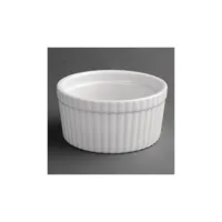 plats à soufflé blancs olympia 128 mm - boite de 6 -          porcelaine