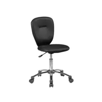 finebuy design chaise de bureau pour enfant tissu chaise rembourré ergonomique  les enfants chaise pivotante - 60 kg capacité de charge – réglable en hauteur – sans accoudoirs