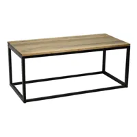 table basse auxiliaire icub  industriel vintage 100x45x40 cm noir m4510040ng-ev