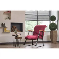 fauteuil à bascule yoka en plusieurs couleurs - couleur: bordeaux azura-43081_17473