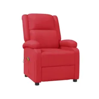 électrique fauteuil relaxation fauteuil de massage rouge similicuir 70x93x98 cm best00003632065-vd-confoma-fauteuil-m05-2962