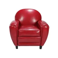 fauteuil club rouge