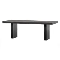 balk table à manger bois noir 220x90cm