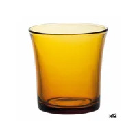 set de verres duralex 1604165 ambre 6 pièces 210 ml (12 unités) (6 pcs)