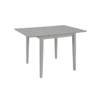 table cuisine - table à dîner extensible gris (80-120) x 80 x 74 cm mdf
