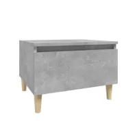 vidaxl table d'appoint gris béton 50x46x35 cm bois d'ingénierie