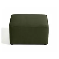 canopy - pouf - en tissu texturé - best mobilier - vert
