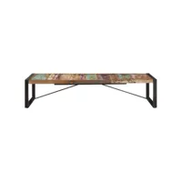 table de salon 180x90x40 cm bois de récupération massif