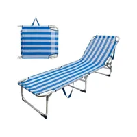 chaise de plage aktive 188 x 30 x 58 cm
