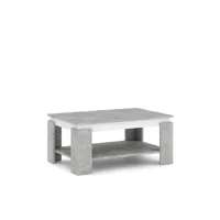 table basse - vivaldi - turia beton/blanc ctt090000gcww5w111