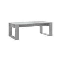 table de salon gris béton 102x50x35 cm bois d'ingénierie