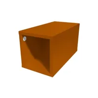 cube de rangement bois 25x50 cm 25x50 chocolat cube25-ch