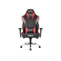 chaise gaming akracing série masters max noir et rouge