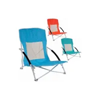 chaise de plage en métal pliant 60x55x64cm (couleurs au choix)
