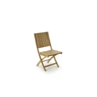 chaise bois marron 45x45x90cm - décoration d'autrefois
