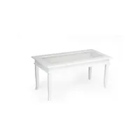 mobili fiver, table basse, classico, blanc, made in italy