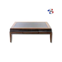 table de salon avec tiroir 121 cm, merisier massif fla-6701msc