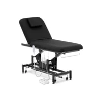 table de massage professionnelle électrique lit de massage table de soin kiné 2 moteurs 200 kg noir helloshop26 14_0007752
