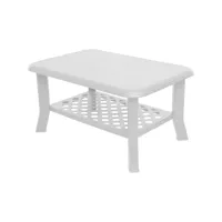 table basse avec porte-revues, made in italy, couleur blanche, dimensions 90 x 46 x 60 cm 8052773494762