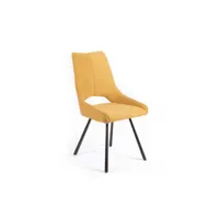 chaise gabrielli en tissu - jaune mp-2084_2156140lc