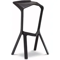 plank - miura stool, noir (ral 9005)
